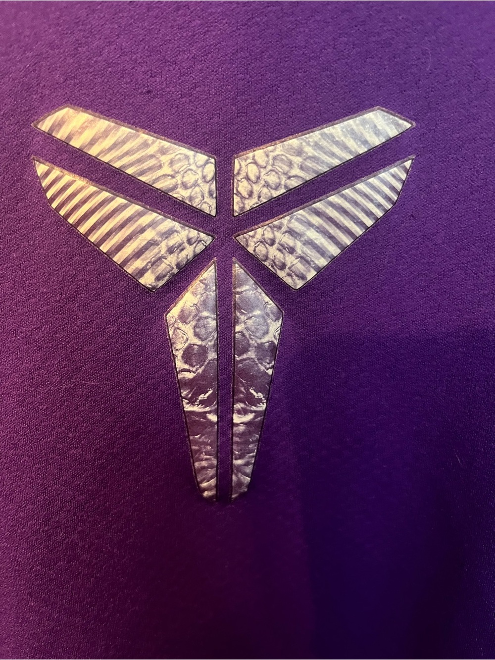 Kobe Bryant Nike Dri-FIT Purple & Black Long Sleeve Kobe Logo Shirt - Picture 2 of 4
